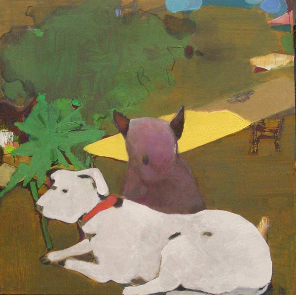 Hundepaar07140x140cm 2