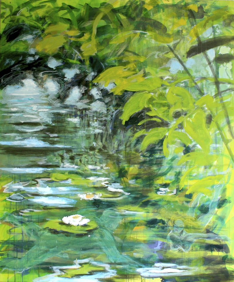 12. WASSERSPIELE 2014 acrylbaumw 180 x 150 cm