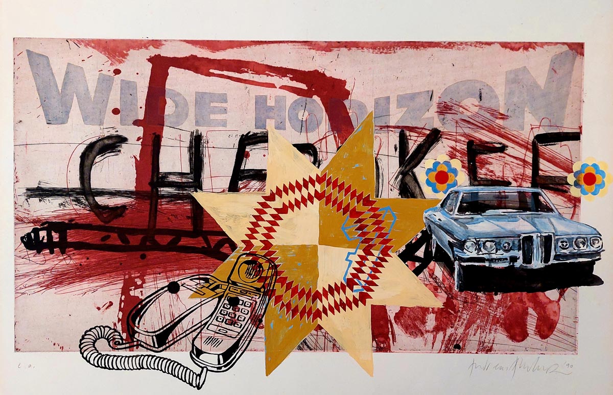 ANDREAS AMRHEIN 20 ANDREAS AMRHEIN Wide Horizon II 2021 uebermalte