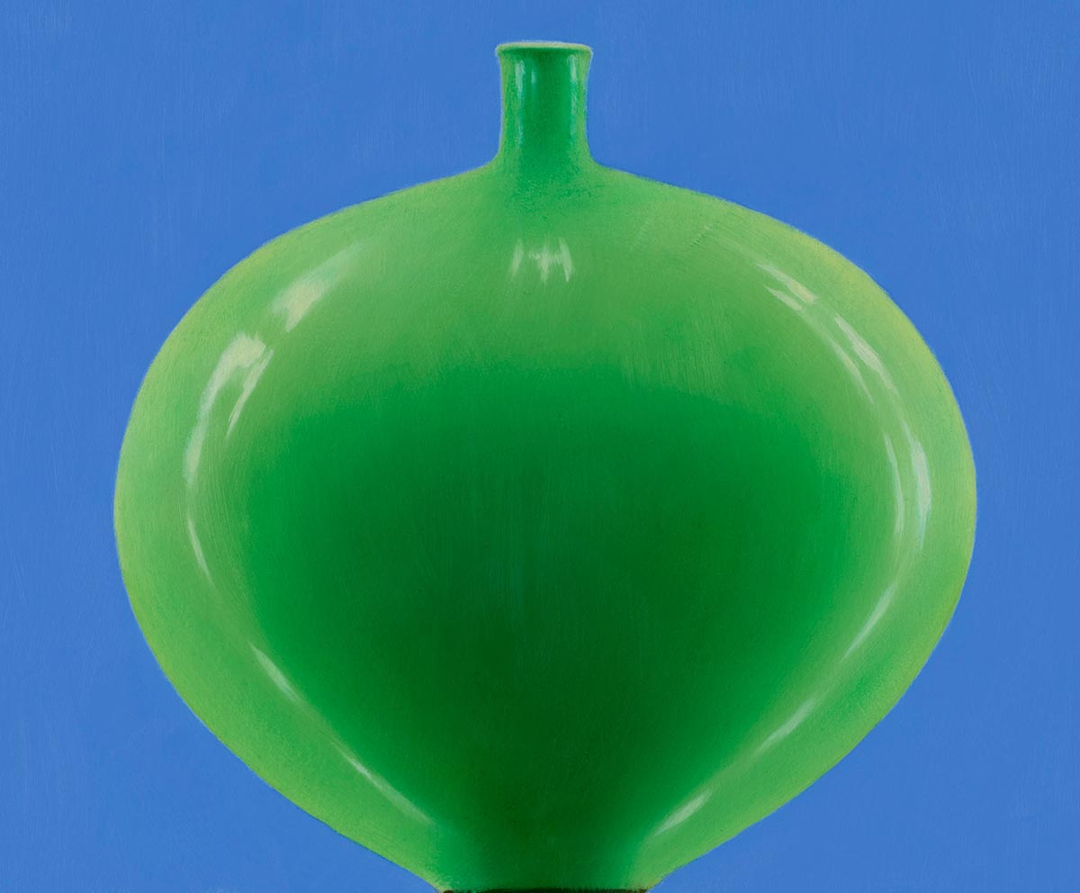 "DIE LEERE UMARMEN – UMARMTE LEERE" 19 THOMAS KITZINGER P14 24 Oel auf Papier gerahmt