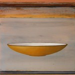 Michael Lauterjung Der Abend 2011 Mischtechnik auf Holz 92 x 86 cm