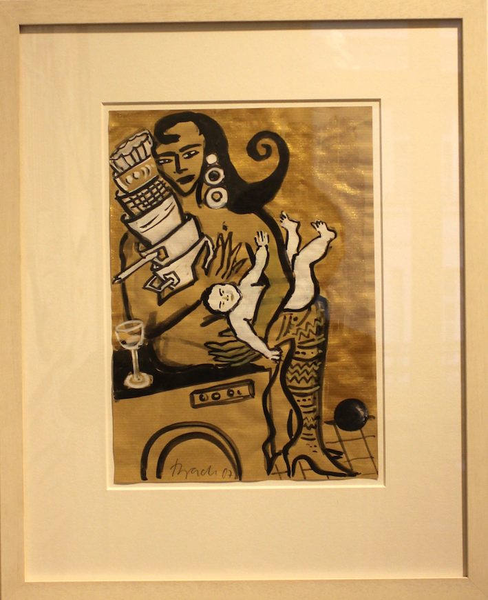 Elvira Bach: Goldig, 2007, Acryl auf Papier, 29,5 x 21 cm 