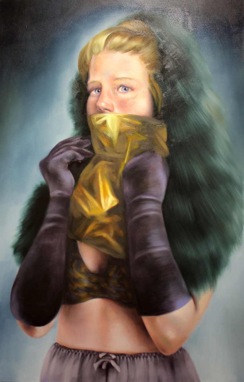 Simone Haack, Silence in golden, 110 x 70 cm