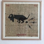 not my president dog Serie Herzstück 2016 18 Zeichnung auf Papier 60 x 60 cm e1557216879555