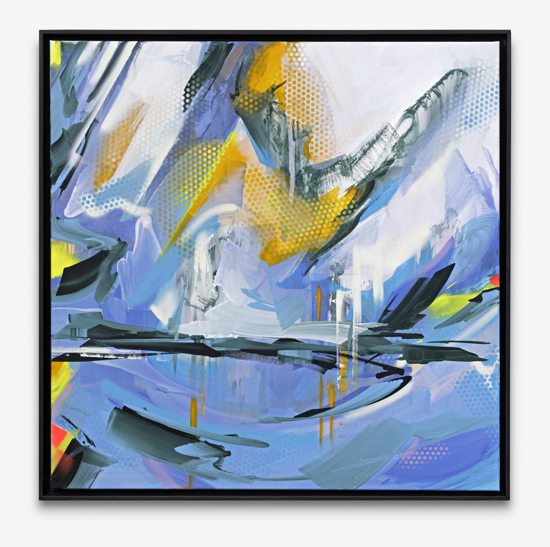 Roman Lispki - Ohne Titel - Acryl auf Leinwand, 100 x 100 cm, 2019 