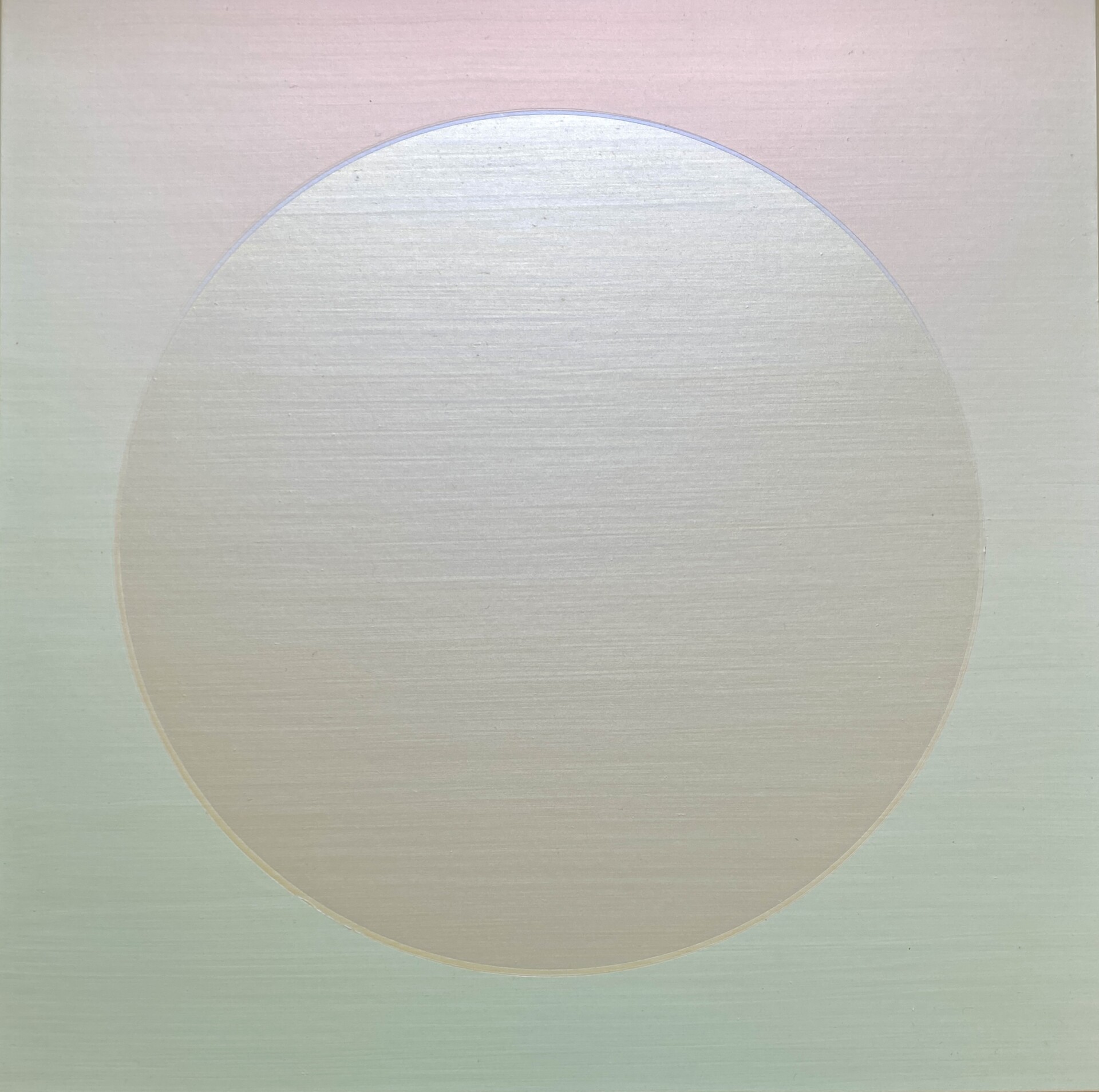SHINGO FRANCIS - Illumination (violet-gold), 2022 Oil on Canvas 33x33x2cm