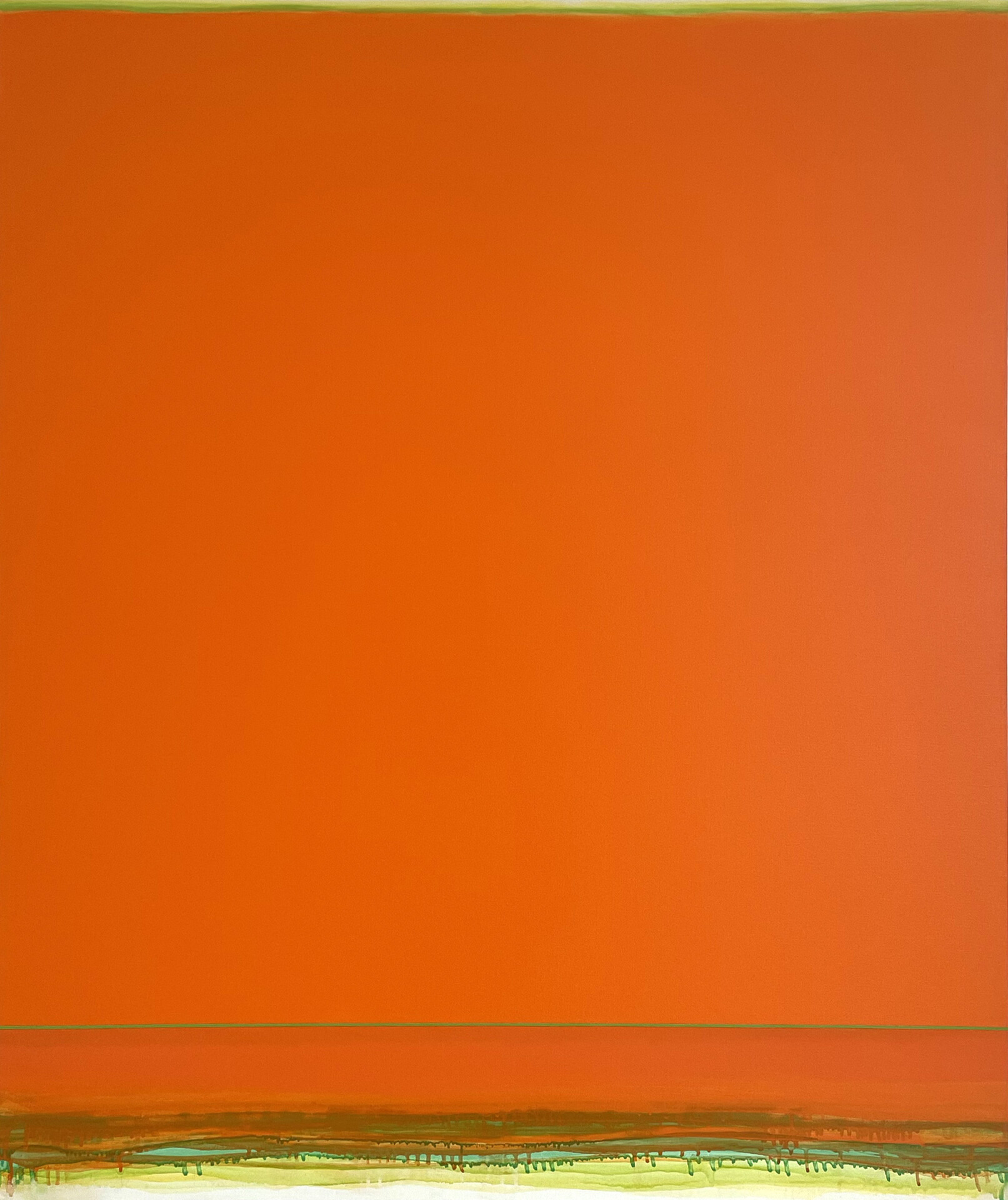 SHINGO FRANCIS - Infinite Space (cadmium-turqouise), 201718, Oel auf Leinwand, 137x114cm