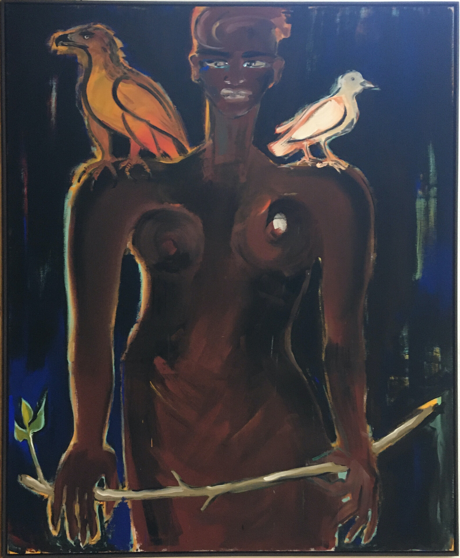 ELVIRA BACH - La Noir Dé, 1990, Acryl auf Leinwand, 230x190cm