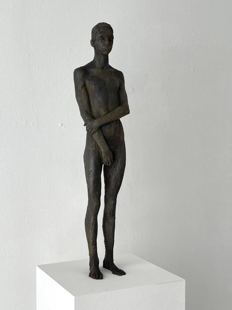 HANNES MUSSNER - Befangen, 2022, Bronze, 67cm
