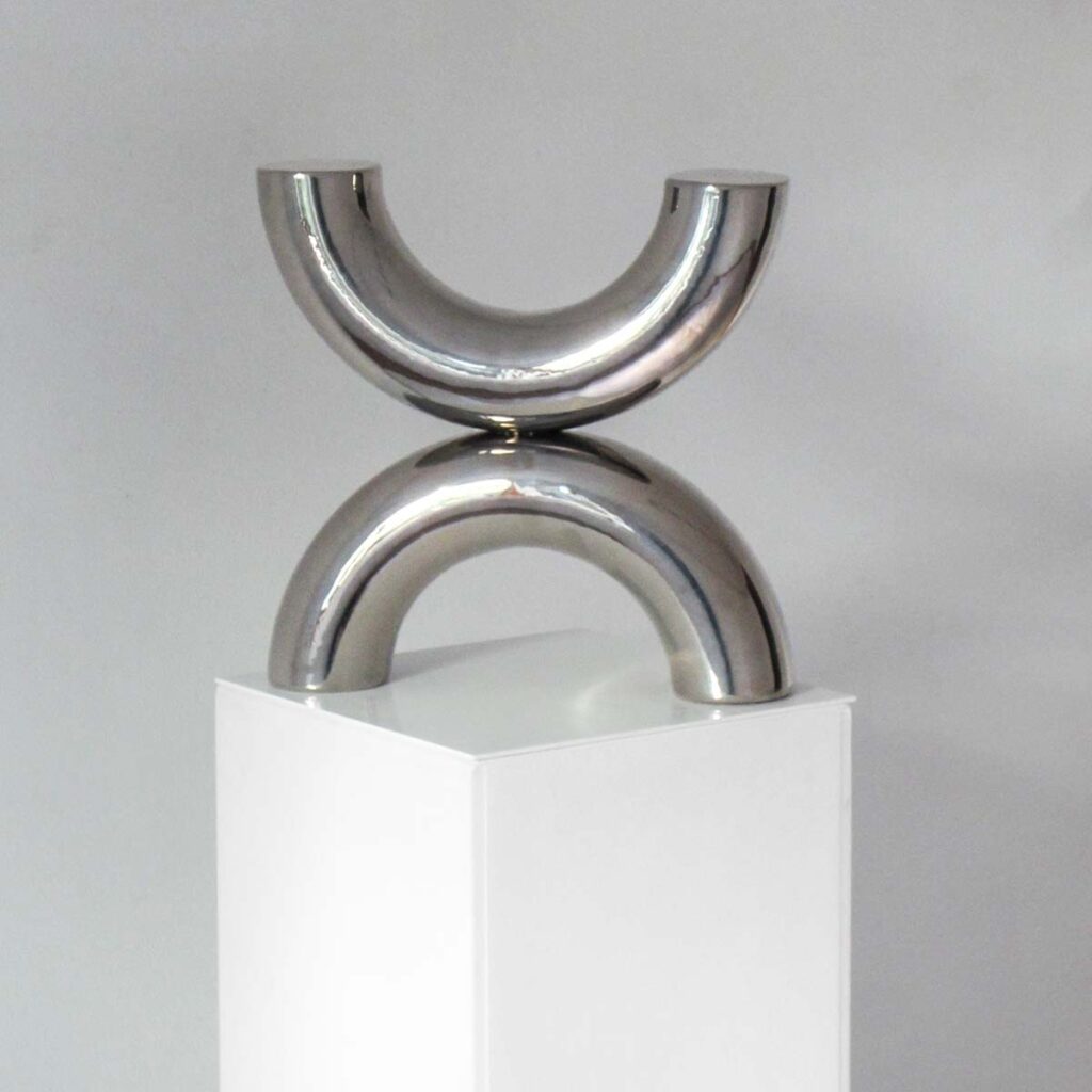 OTTO SCHERER balance keramik platin 34x34x8cm 2022