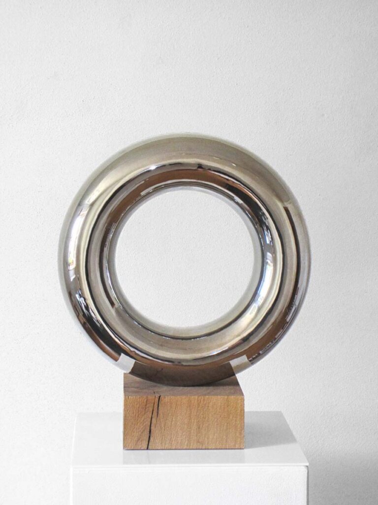 OTTO SCHERER ring keramik platin 34x34x8cm 2022