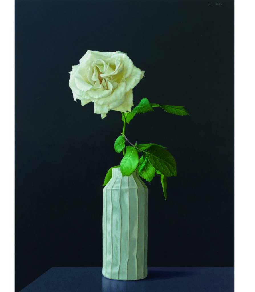 JAN PETER TRIPP Blanc de Blanc Acryl auf MDF 70 x 50 cm 2023