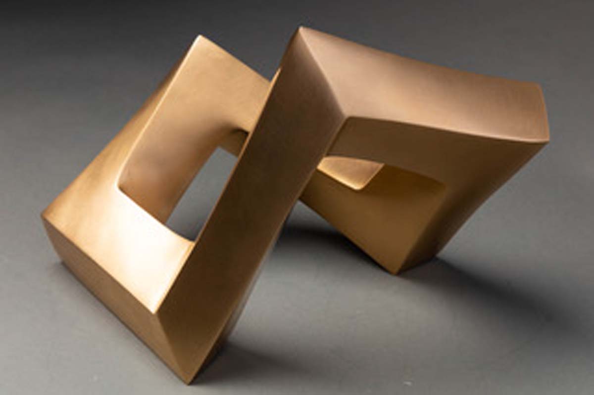 MAXIMILIAN VERHAS Endless Cube,2018,Bronze,28x20x22cm