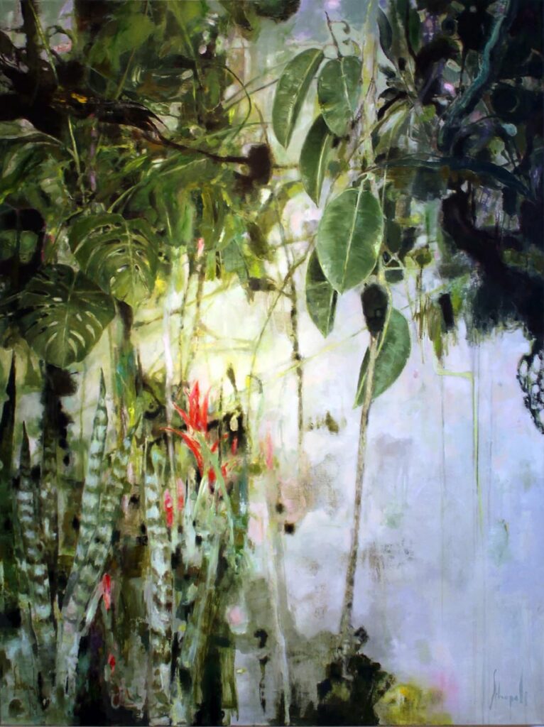 CAROLA SCHAPALS Tropical treasures 2019 Oel auf Leinwand 160x120cm