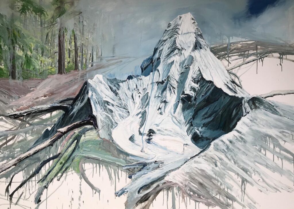 HELGE HOMMES SAXANA Ama Dablam 2018 Oel auf Leinwand 135x190cm