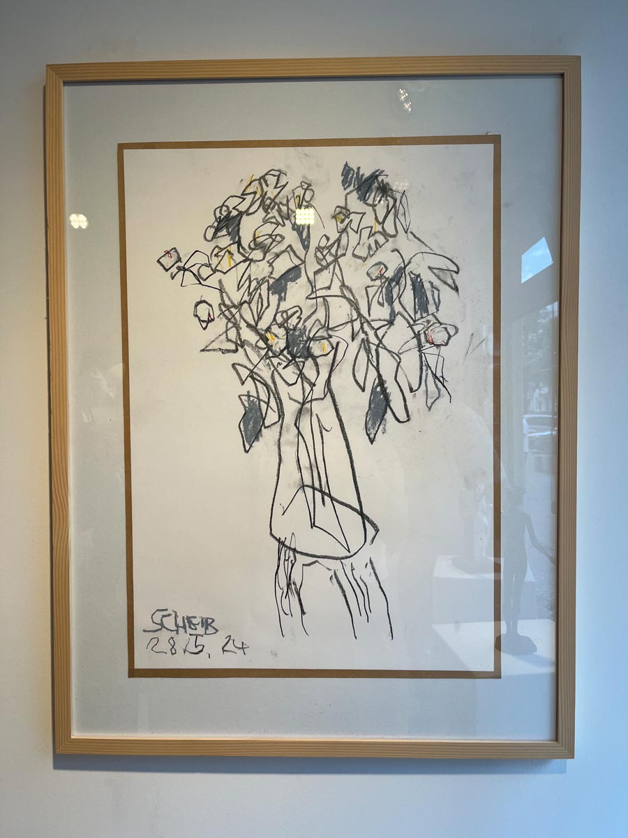 Hans Scheib Zeichnung auf Papier 80 x 60 cm
