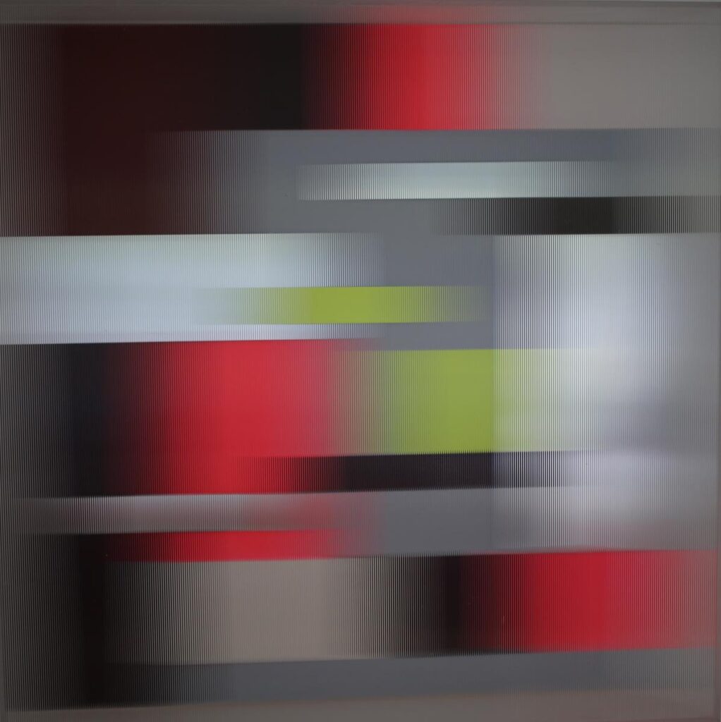 CHRISTIANE GRIMM Put it in a different light 2024 Mischtechnik und Acrylglas 60 x 60 x 10 cm