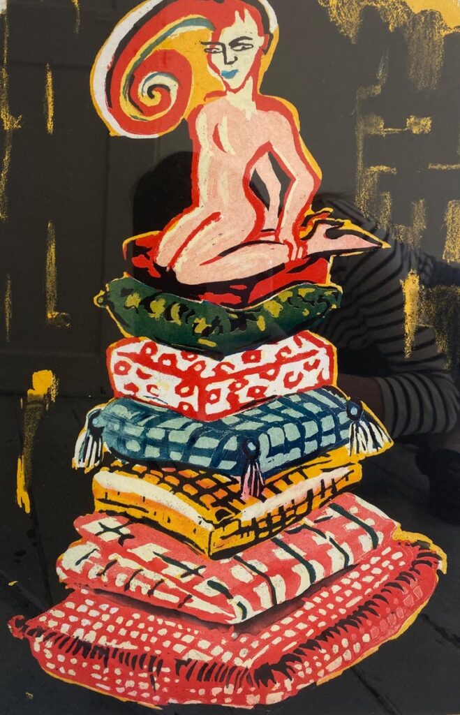 ELVIRA BACH Prinzessin auf der Erbse 45 x 33 cm EA