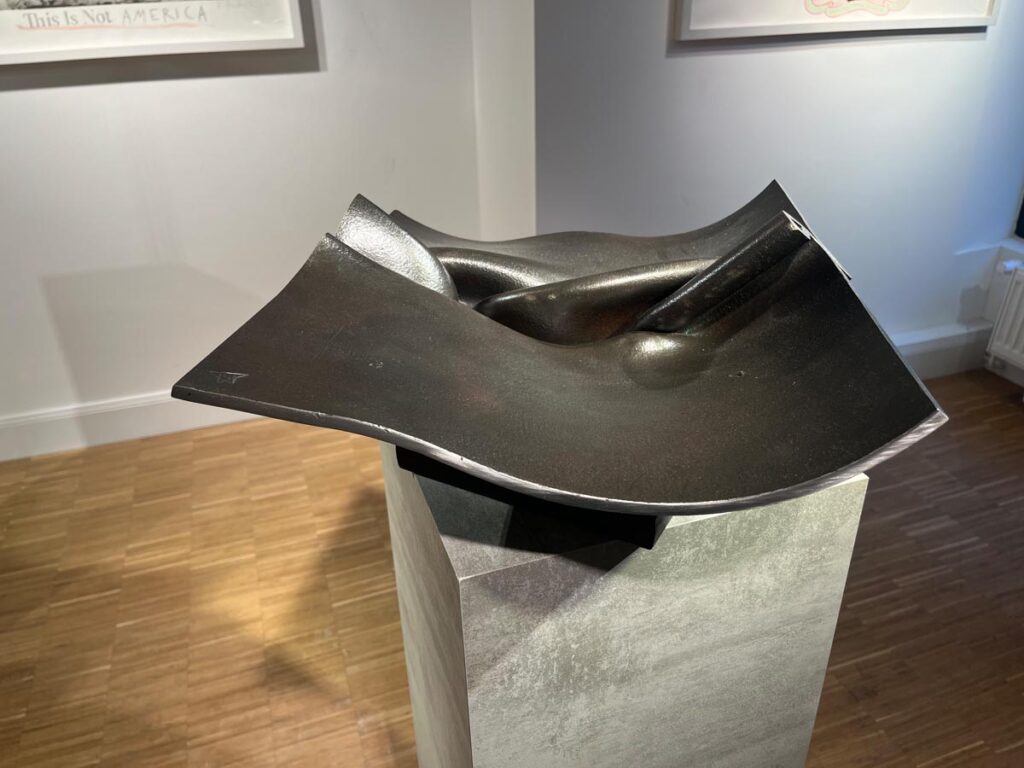 GEORG FRIEDRICH WOLF Shipwreck V 2003 Starkes Blech Baustahl 45 x 45 x 14 cm