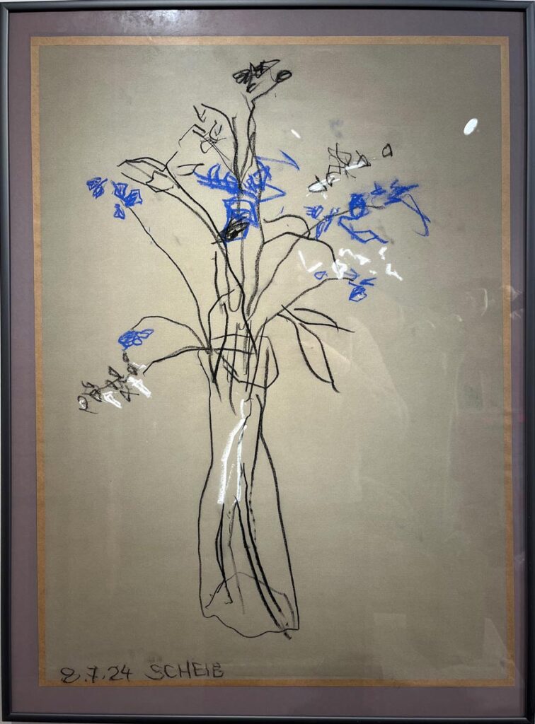 HANS SCHEIB o. T. 08.07.2024 2024 Zeichnung auf Papier 80 x 60 cmjpg