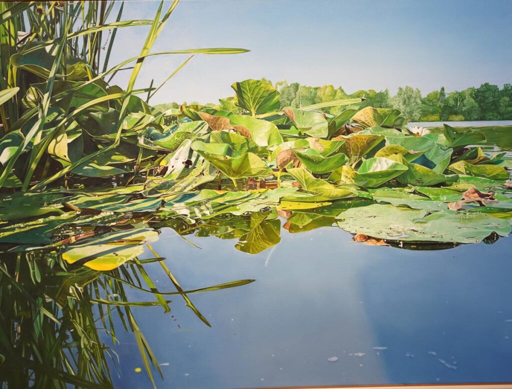 JOHANNES SCHRAMM Bugasee 2022 Oel auf Nessel 120 x 160 cm