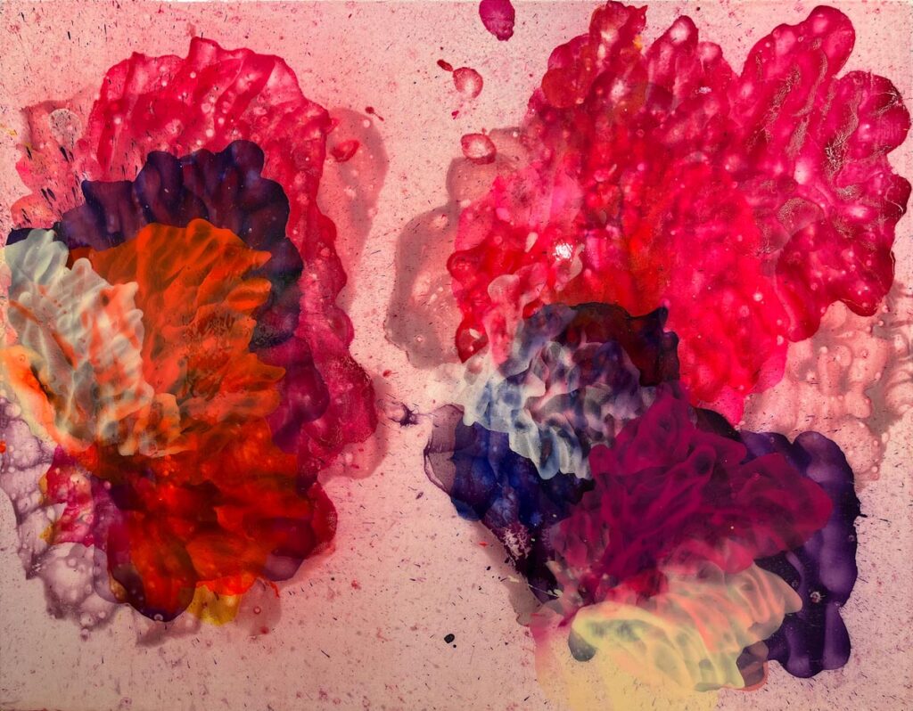 JUeRGEN JANSEN Street Opera 2024 Oel und Harz auf Holz 120 x 150 cm