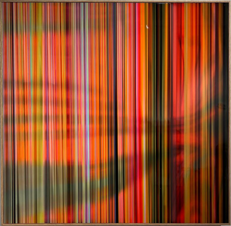 MARTINA ZIEGLER Nature under construction No 04 rechts 2025 Lack auf Pigment Aludibond 448 x 448 cm