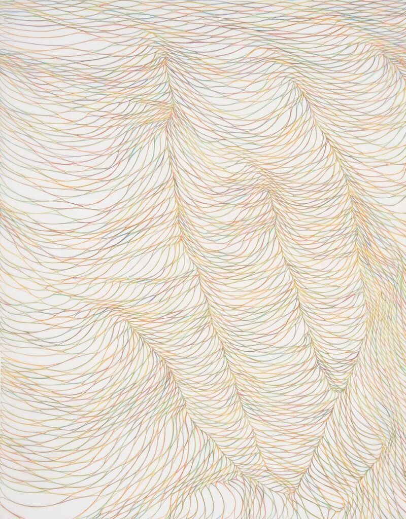 SUSANNE ACKERMANN o. T. 02 Polychromos auf Zeichenfolie 02 2022 90 x 70 cm