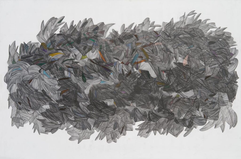 SUSANNE ACKERMANN o. T. 10 2019 Grafit Polychromos auf Zeichenfolie 60 x 90 cm