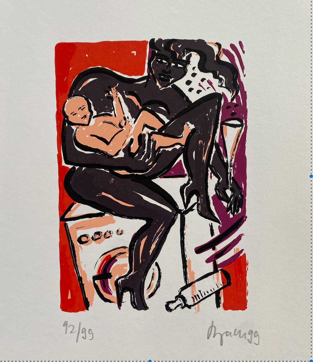 ELVIRA BACH o. T. 1999 Lithografie 92