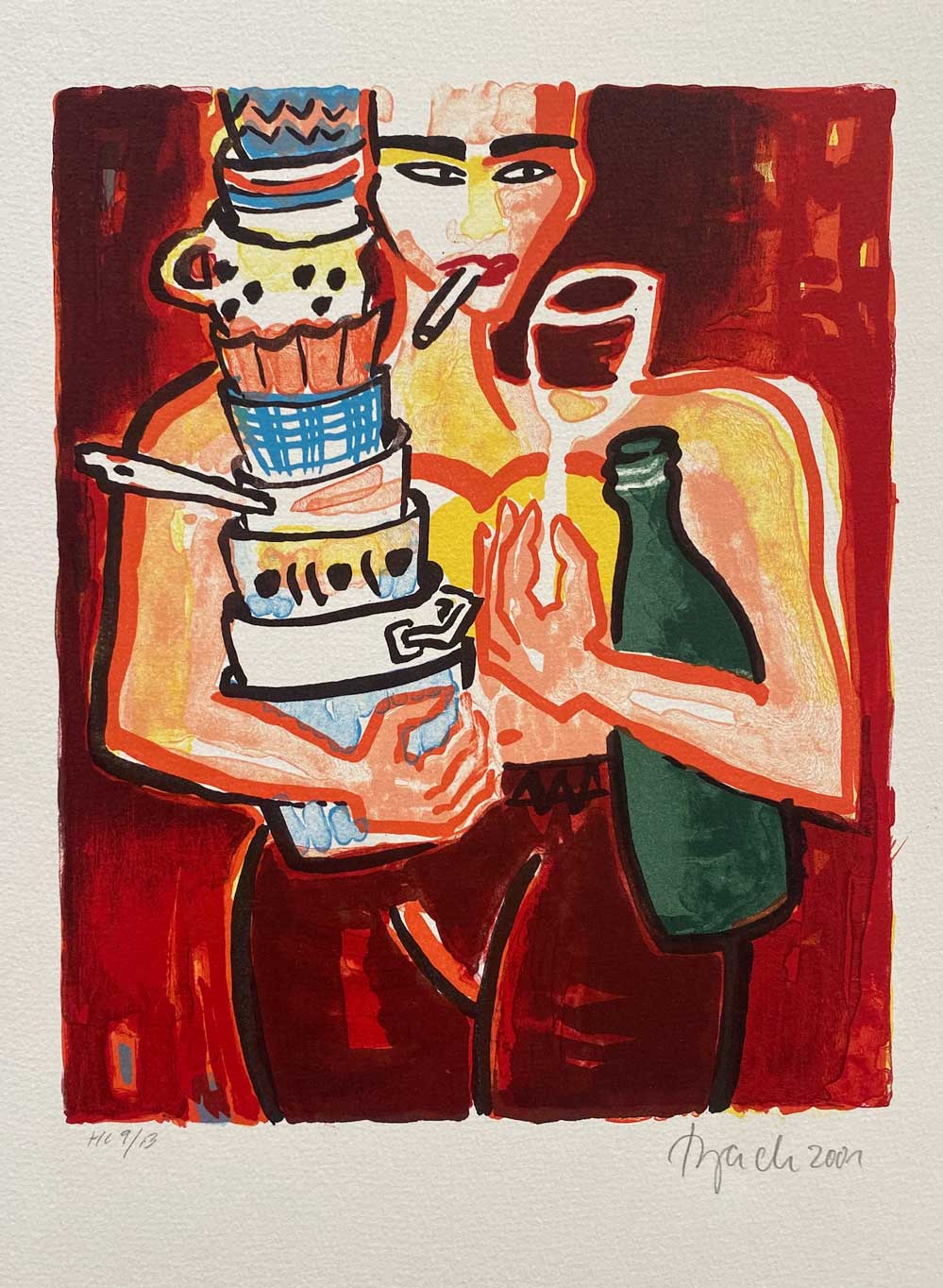 ELVIRA BACH o. T. 2001 Lithografie 9